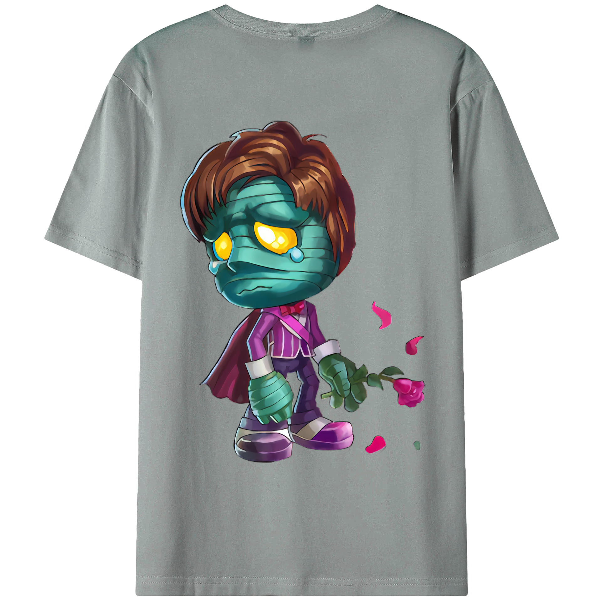 （画像用） リーグ・オブ・レジェンド League of Legends LOL 綿100％ メンズ半袖Tシャツ（バックプリント） 通気性
